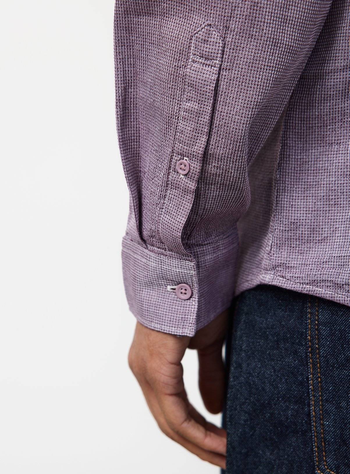 Dark Red Cotton Smart Shirt XXXL - Image 3 thumbnail